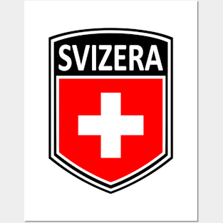 Flag Shield - Svizera Posters and Art